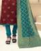 Picture of Exquisite Maroon Straight Cut Salwar Kameez