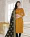 Picture of Graceful Yellow Straight Cut Salwar Kameez