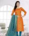 Picture of Radiant Orange Straight Cut Salwar Kameez