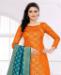 Picture of Radiant Orange Straight Cut Salwar Kameez