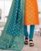 Picture of Radiant Orange Straight Cut Salwar Kameez