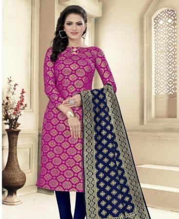 Picture of Stunning Pink Straight Cut Salwar Kameez