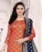 Picture of Pretty Red Straight Cut Salwar Kameez