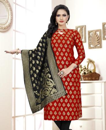 Picture of Elegant Red Casual Saree