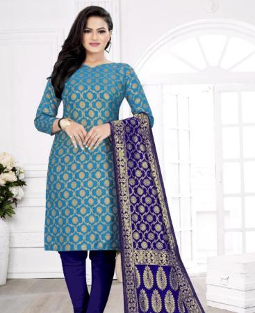 Picture of Fine Sky Blue Casual Saree