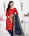 Picture of Delightful Red Casual Saree