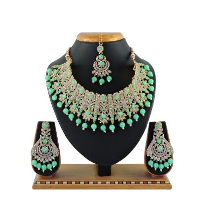 Picture of Beauteous Light Green Necklace Set