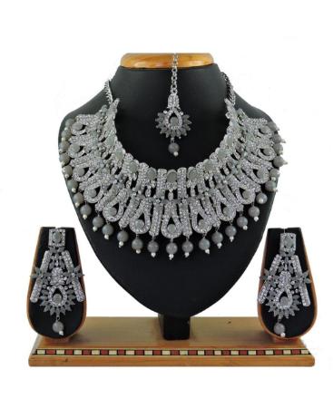 Picture of Shapely Grey Necklace Set