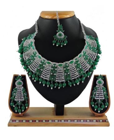 Picture of Stunning Green Necklace Set