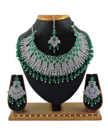 Picture of Lovely Green Necklace Set