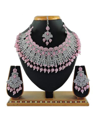 Picture of Amazing Light Pink Necklace Set