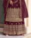 Picture of Ravishing Maroon Straight Cut Salwar Kameez