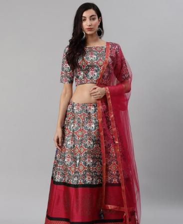 Picture of Shapely Grey Lehenga Choli