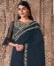 Picture of Well Formed Blue Georgette Saree