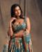 Picture of Statuesque Teal Blue Lehenga Choli