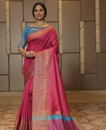 Picture of Marvelous Pink Casual Saree