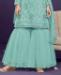 Picture of Fine Aqua Blue Straight Cut Salwar Kameez