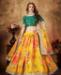 Picture of Comely Yellow Lehenga Choli