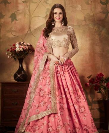 Picture of Delightful Pink Lehenga Choli