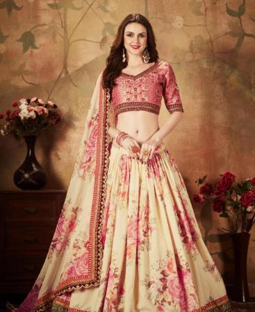 Picture of Appealing Beige Lehenga Choli