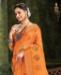 Picture of Fine Orange Casual Saree