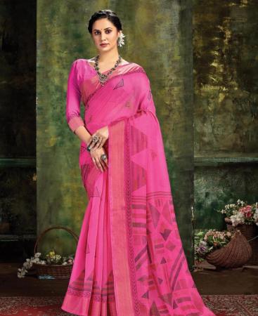 Picture of Fascinating Pink Casual Saree