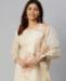 Picture of Splendid Off White Straight Cut Salwar Kameez