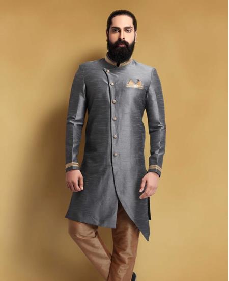 Picture of Ravishing Grey Indo Western