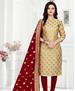 Picture of Sublime Beige Straight Cut Salwar Kameez