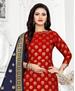 Picture of Elegant Red Straight Cut Salwar Kameez