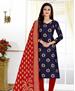 Picture of Nice Blue Straight Cut Salwar Kameez