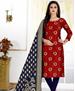 Picture of Radiant Red Straight Cut Salwar Kameez