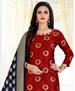 Picture of Radiant Red Straight Cut Salwar Kameez