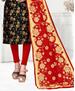 Picture of Elegant Black Straight Cut Salwar Kameez