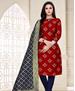 Picture of Beautiful Maroon Straight Cut Salwar Kameez