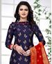 Picture of Ideal Blue Straight Cut Salwar Kameez