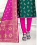 Picture of Pleasing Green Straight Cut Salwar Kameez