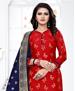 Picture of Amazing Red Straight Cut Salwar Kameez