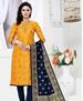 Picture of Shapely Yellow Straight Cut Salwar Kameez