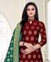 Picture of Alluring Maroon Straight Cut Salwar Kameez