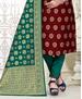 Picture of Alluring Maroon Straight Cut Salwar Kameez