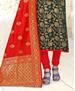 Picture of Grand Green Straight Cut Salwar Kameez