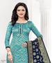 Picture of Stunning Sky Blue Straight Cut Salwar Kameez