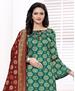 Picture of Stunning Green Straight Cut Salwar Kameez