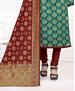 Picture of Stunning Green Straight Cut Salwar Kameez