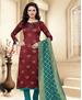 Picture of Exquisite Maroon Straight Cut Salwar Kameez