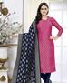 Picture of Pleasing Pink Straight Cut Salwar Kameez