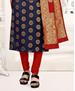 Picture of Splendid Blue Straight Cut Salwar Kameez