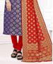 Picture of Excellent Blue Straight Cut Salwar Kameez