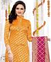 Picture of Shapely Yellow Straight Cut Salwar Kameez